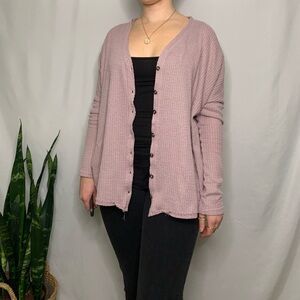 Urban Outfitters Out From Under Light Purple Button Up Cardigan Womens Size M